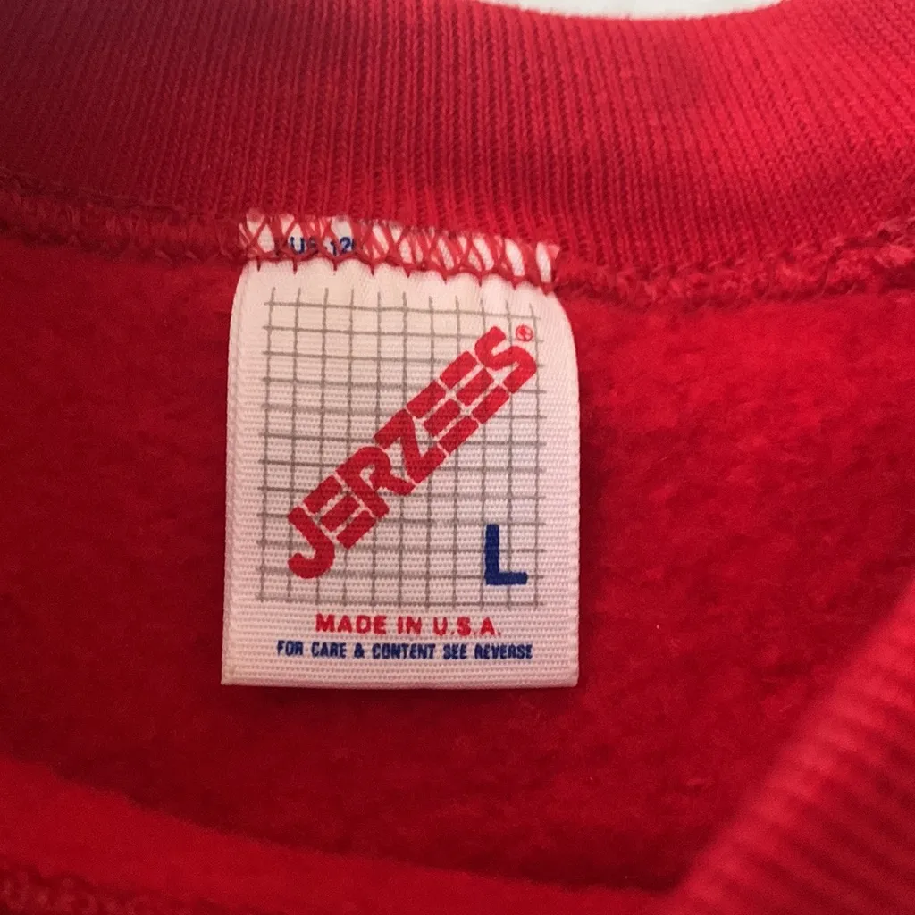 Women’s L/G Red Crewneck Sweatshirt Ugly Christmas Sweater Size Large - Image 4