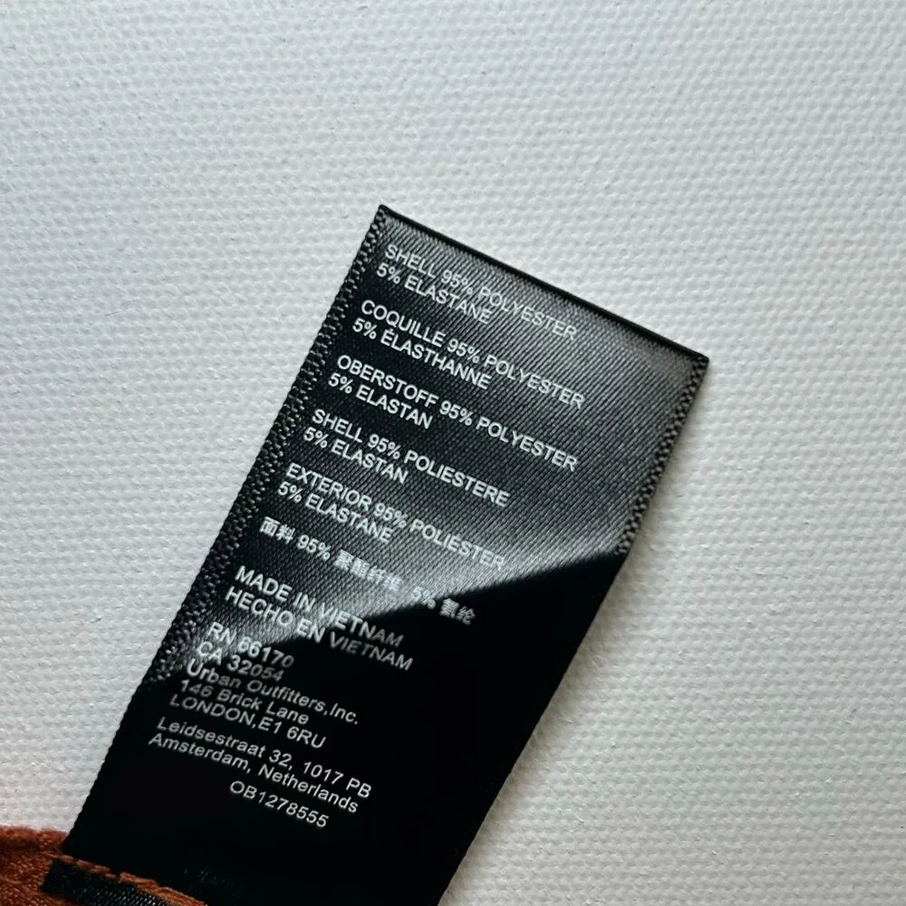 Urban Outfitters Naya Bell Bottom Flare Trouser Pants Burnt Orange NWT 4 Hippie - Image 9