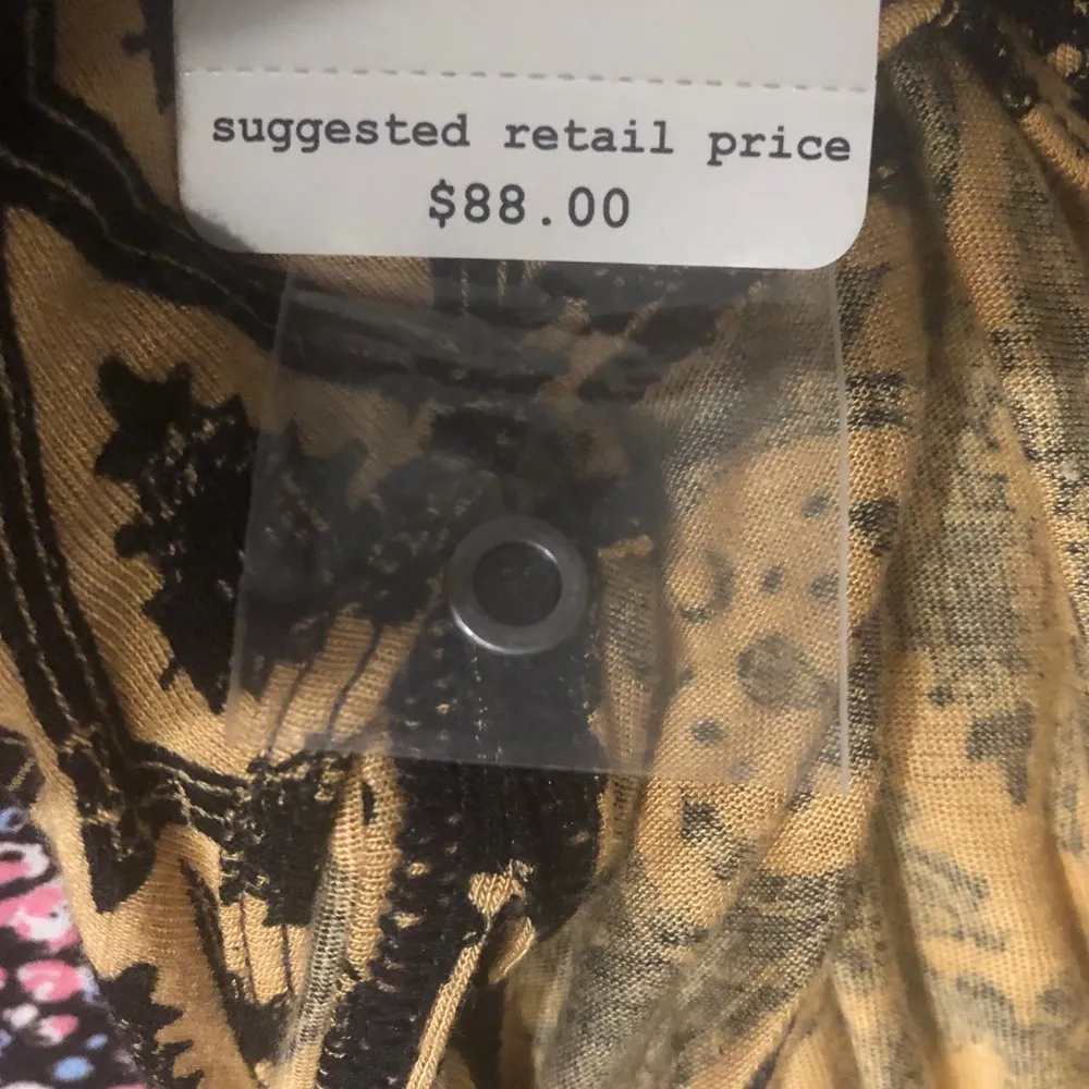 Free People Halter Boho Tunic Linen Blend Halter Top Black Size S New w/Tag - Image 5