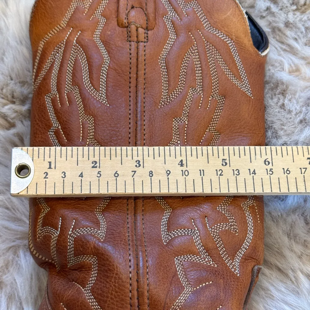 American Vintage Brown Leather Western Boots size 7 men’s / 8 women’s - Image 10