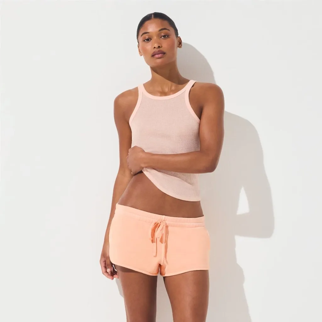 Skims French Terry Short Short in Cantaloupe, Size X-Small - Image 3