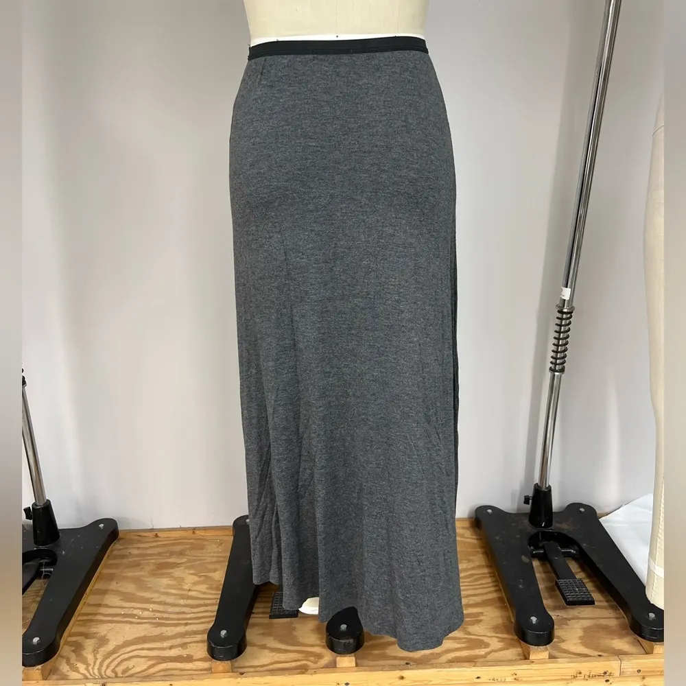 Basic Heather Grey Maxi Skirt L - Image 3