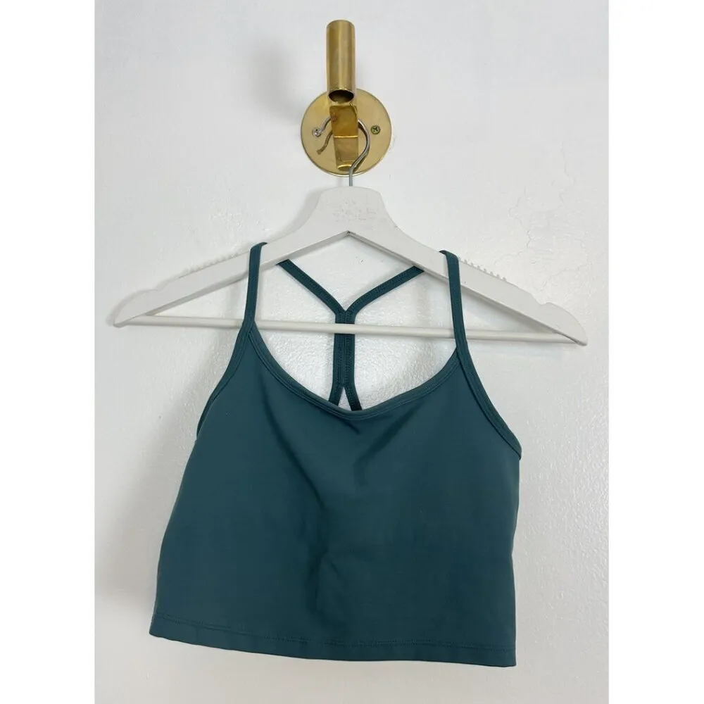 X BY GOTTEX Cropped Cami Tank in Jade Size Small - Image 2
