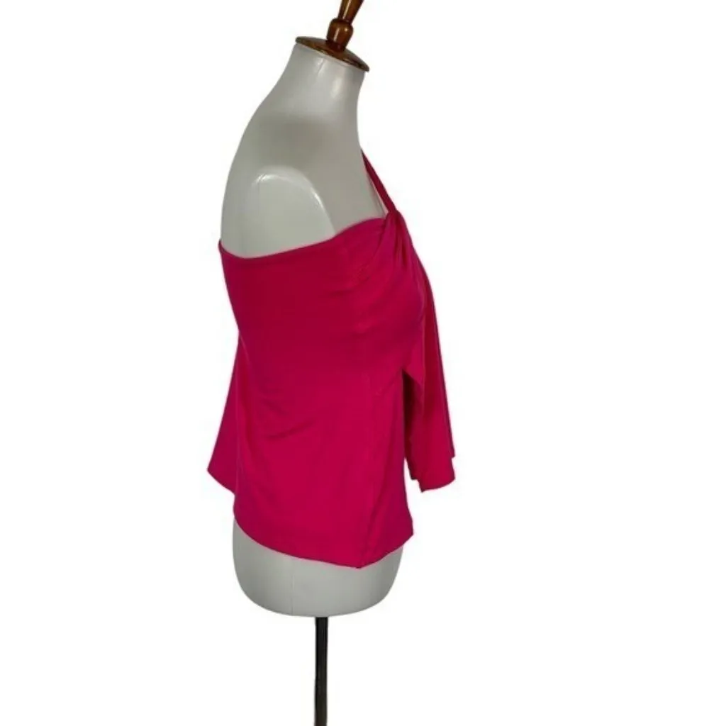 Outcast Exclusives Pink Off Shoulder Top Medium Y2K Clubwear Sexy - Image 3