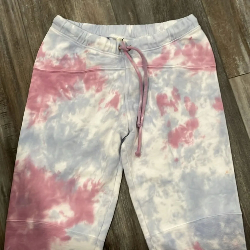 LoveShackFancy Etty Cropped Joggers  Tie Dye Sweatpants Small - Image 4