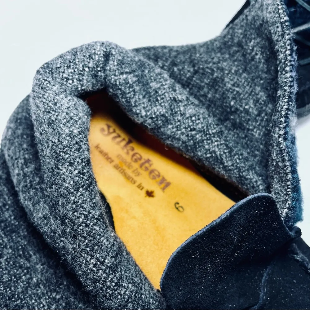 Yuketen Moccasin Wool Ankle Boots Size 9 - Image 3