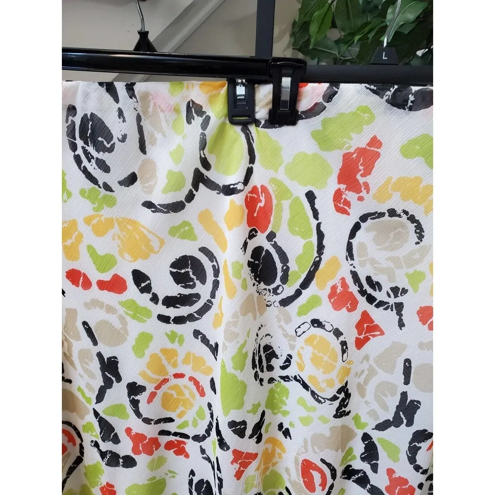 Cato Women's Multicolor 100% Polyester Straight Casual Knee Length Skirt 26/28W - Image 2