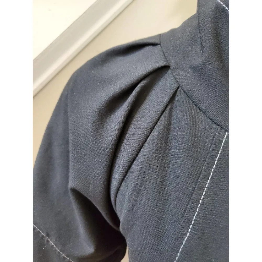 Karen Kane Women's Black Polyester Single Breasted Half Sleeve Jacket Size L - Image 5