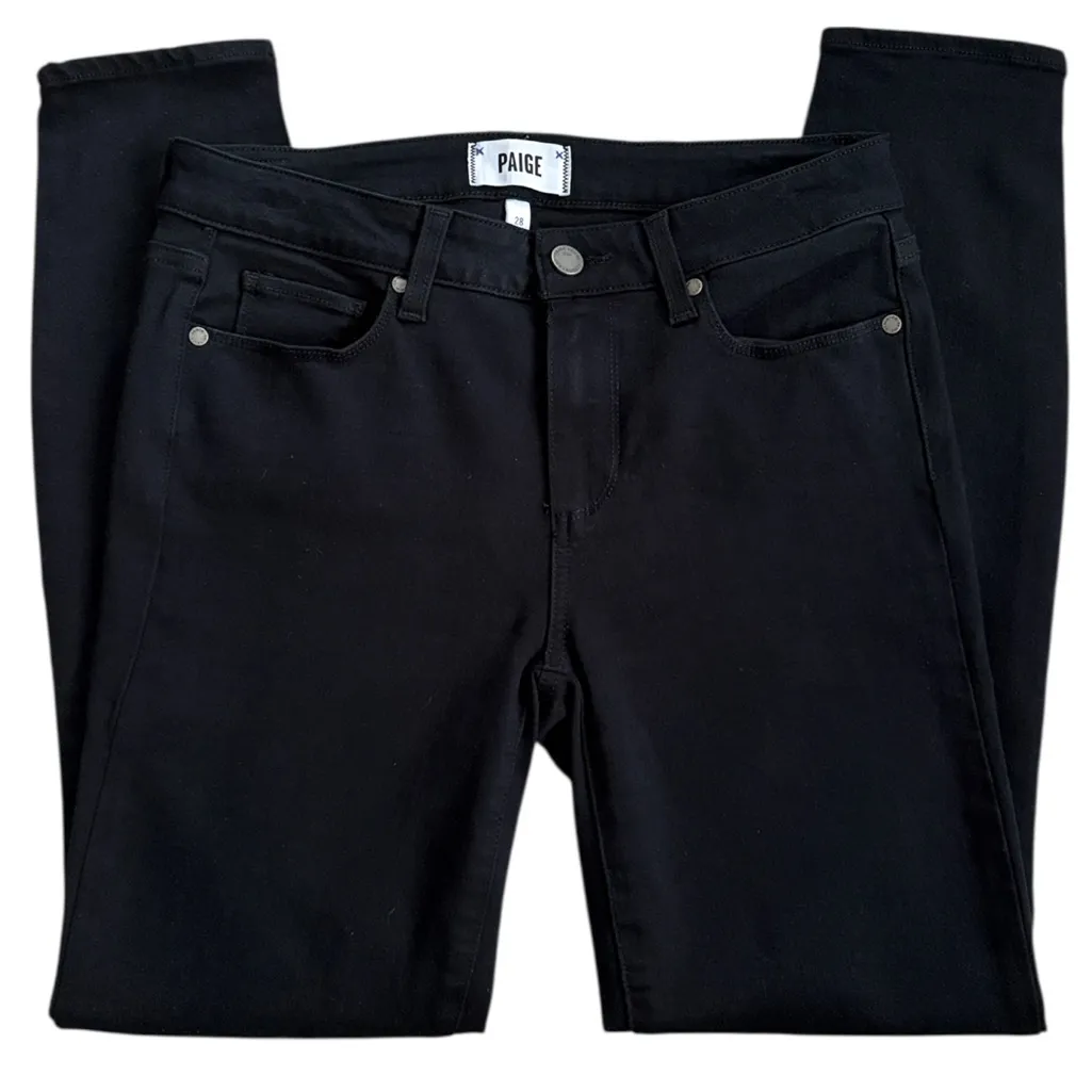 EUC PAIGE Verdugo Ankle Jeans Black Size 28 - Image 3