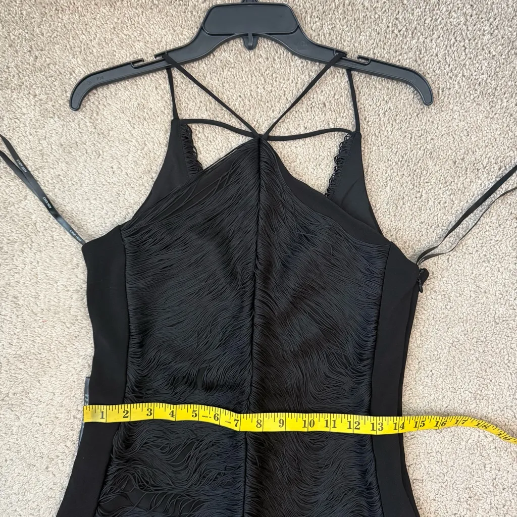 Ever New Quinn Fringe Bodycon Maxi Dress Black US‎ 8 - Image 11