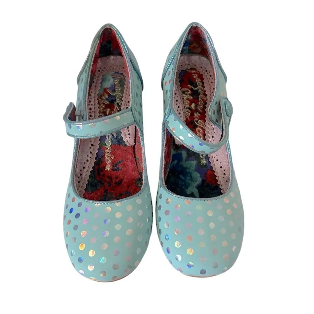Irregular Choice Dotty for You Women's Mary EUC Blue Size 5.5 - Image 2