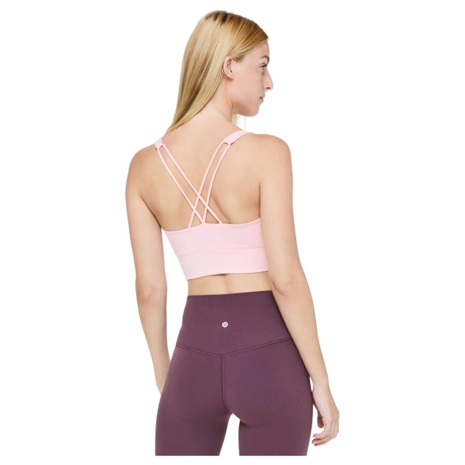 Lululemon Free To Be Bra Long Line Pink Sports Bra Size 10 - READ - Image 4