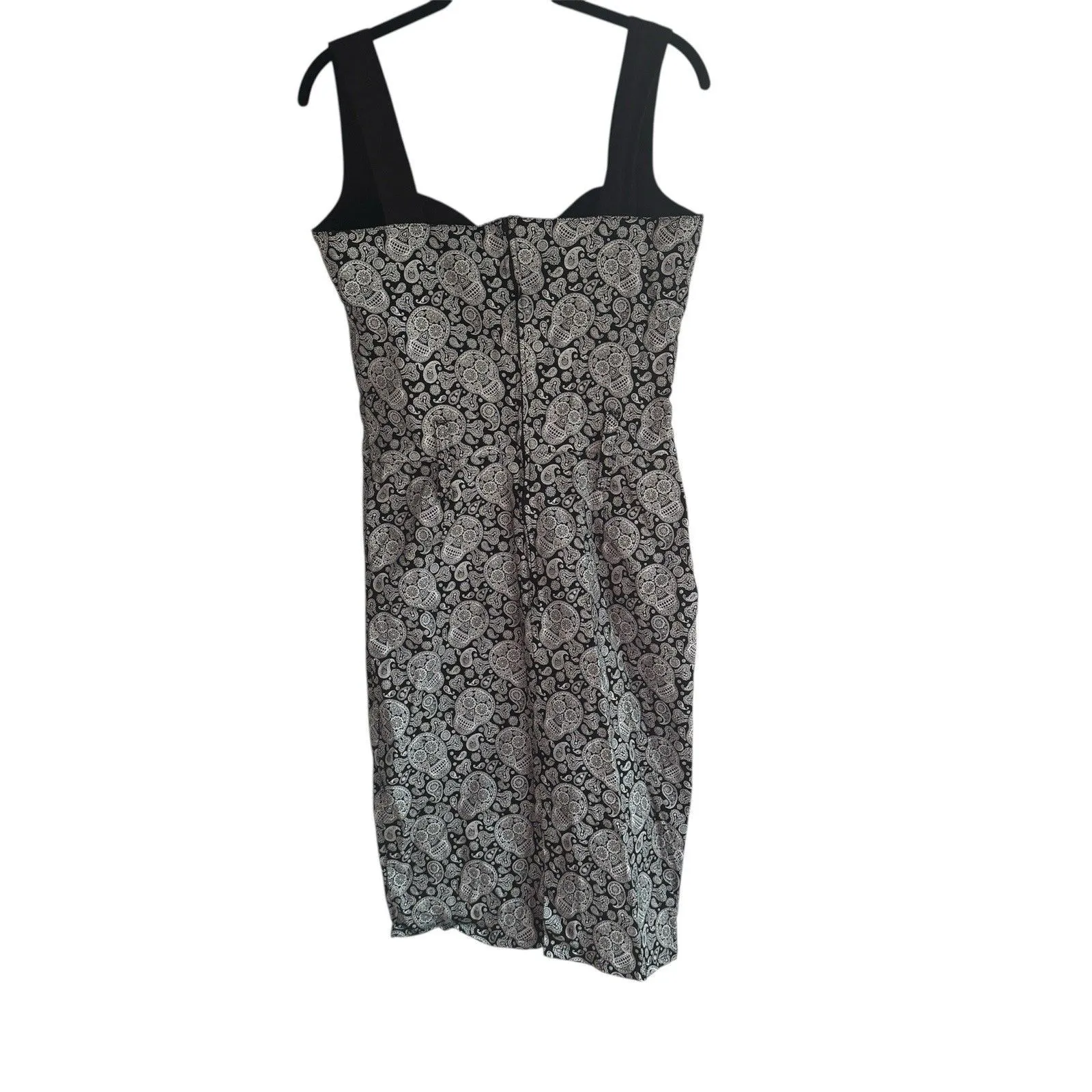 Switchblade Stiletto Women’s Sugar Skull Black And White Dress Pin Up sz Small - Image 7