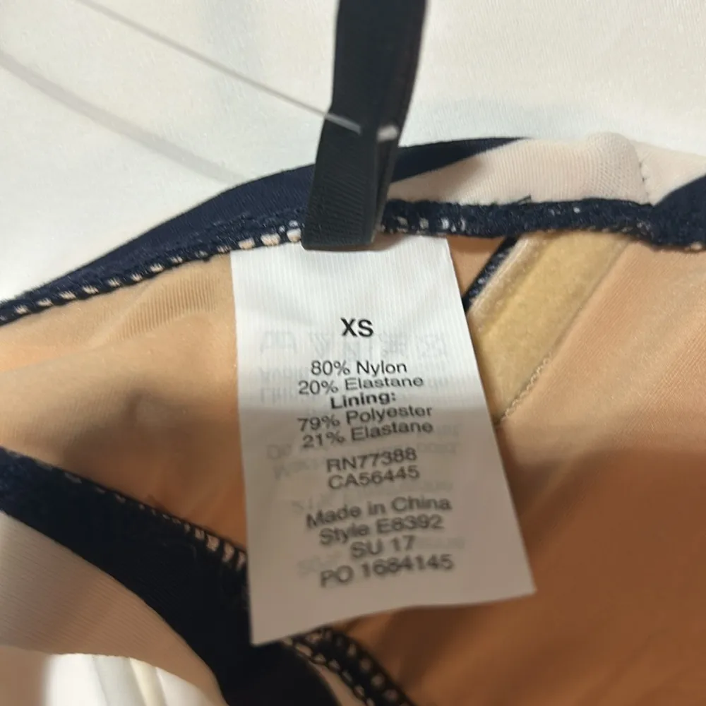 COPY - J.Crew Women’s NAVY/White Stripe Halter Swim Top Size XS-NWT - Image 3