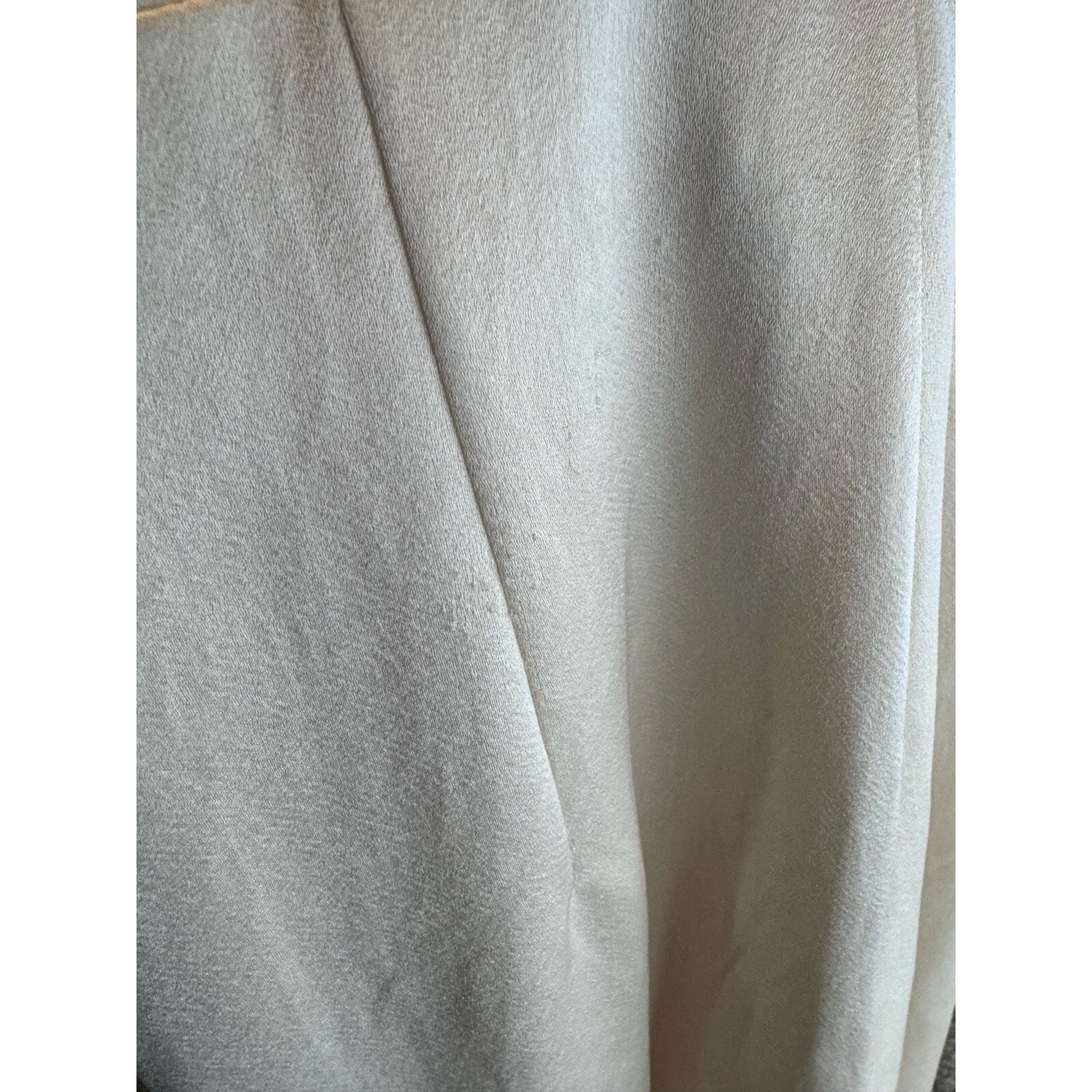 Alexis Raine Ivory Satin Wide Leg Jumpsuit XS Bridal Wedding Party Evening Wear - Image 9