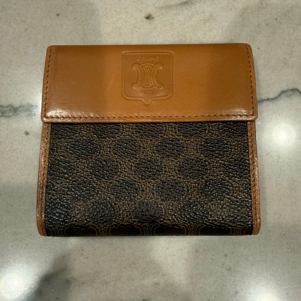 CELINE  MACADAM BI-FOLD COMPACT WALLET VINTAGE - Image 4