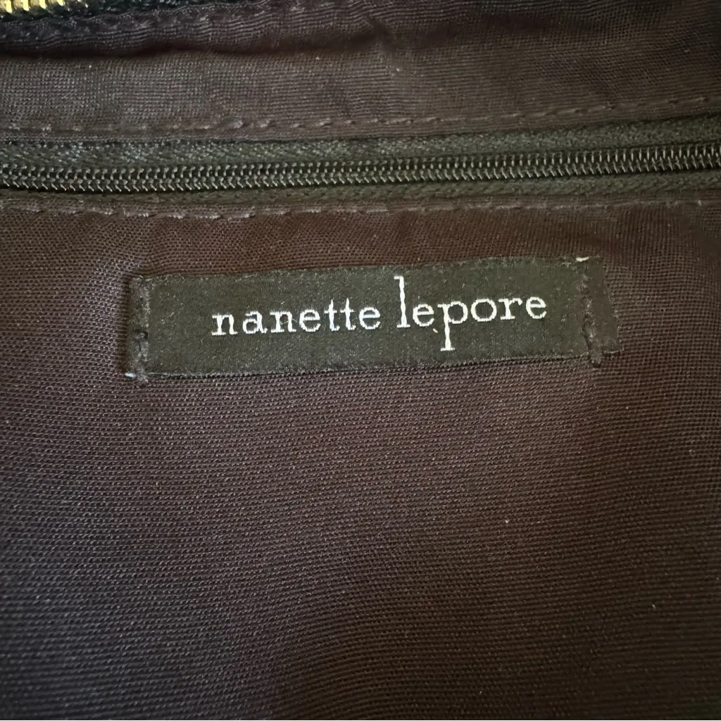 NANETTE LAPORE Large Blue Quilted Daisy Print Tote Bag Errands‎ School Work - Image 8