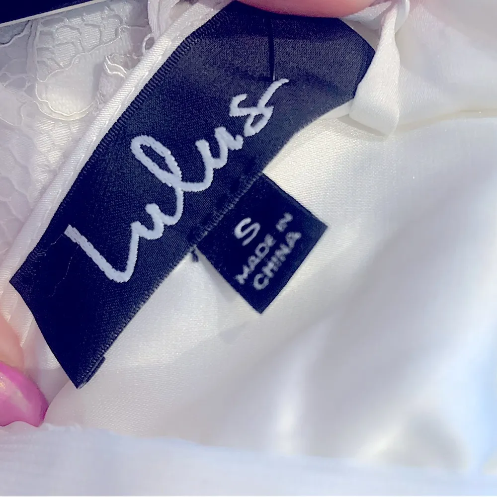 • Lulus Romantic Fate lace mini dress small - Image 5