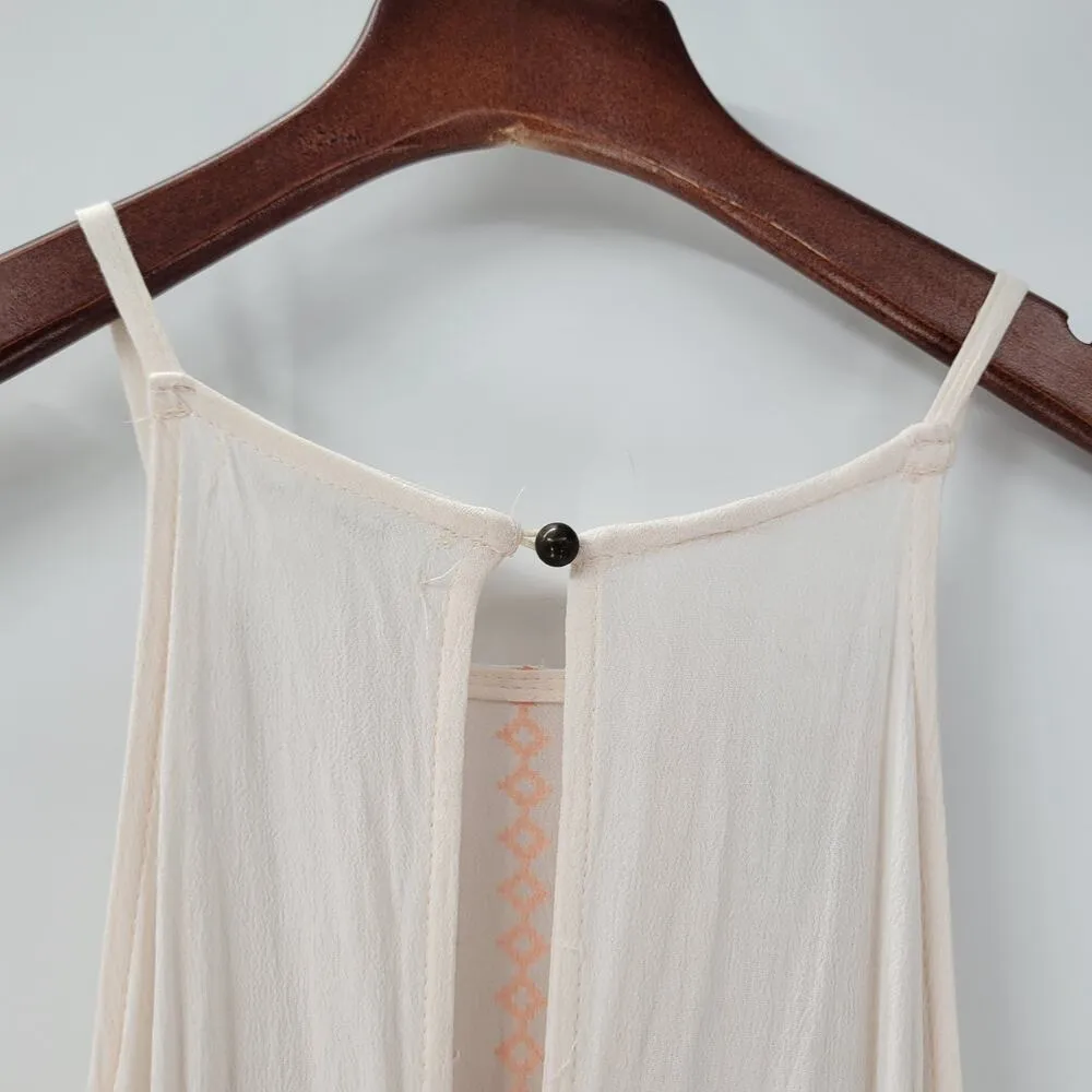 Taylor & Sage Womens Dress Small Fair Isle Halter Open Back Maxi Summer Flowy - Image 9