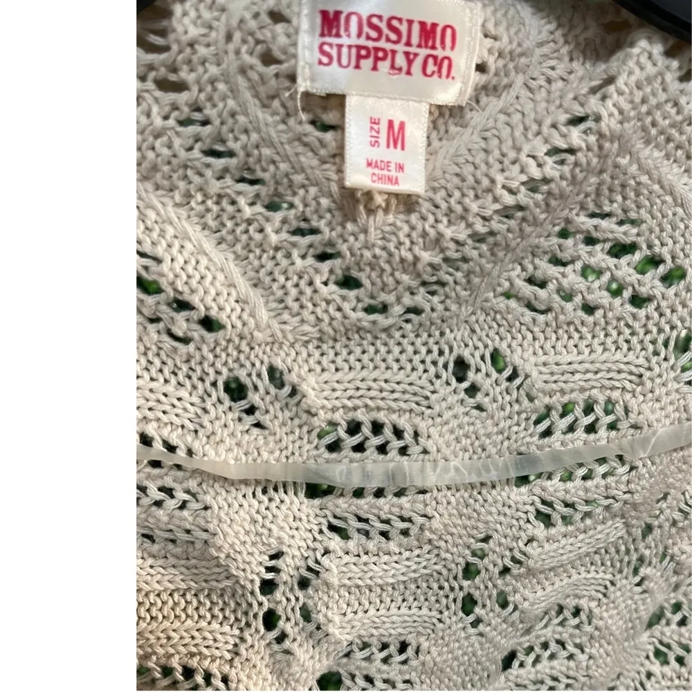 Mossimo Supply Co Cream Shrug with Asymmetrical Hem Size M - Image 5