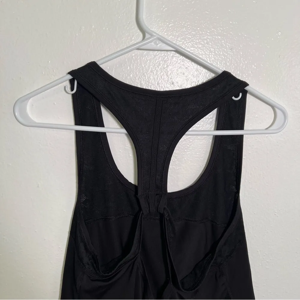American Eagle Athletic Tank Top Black Racerback Lace - Image 9