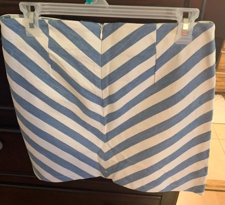Blue Striped Skirt - Image 2
