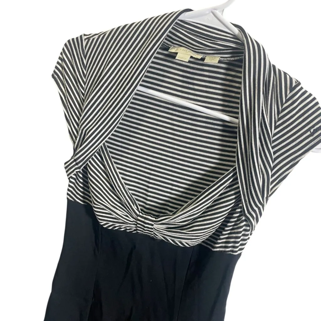 Y2K Vintage Guess Jeans Womens Striped & Black Contrast Dress Size S - Image 2