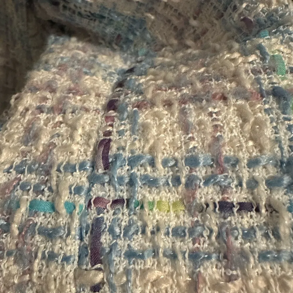 Avec Les Filles Pastel Tweed Blazer, size XL - Image 4