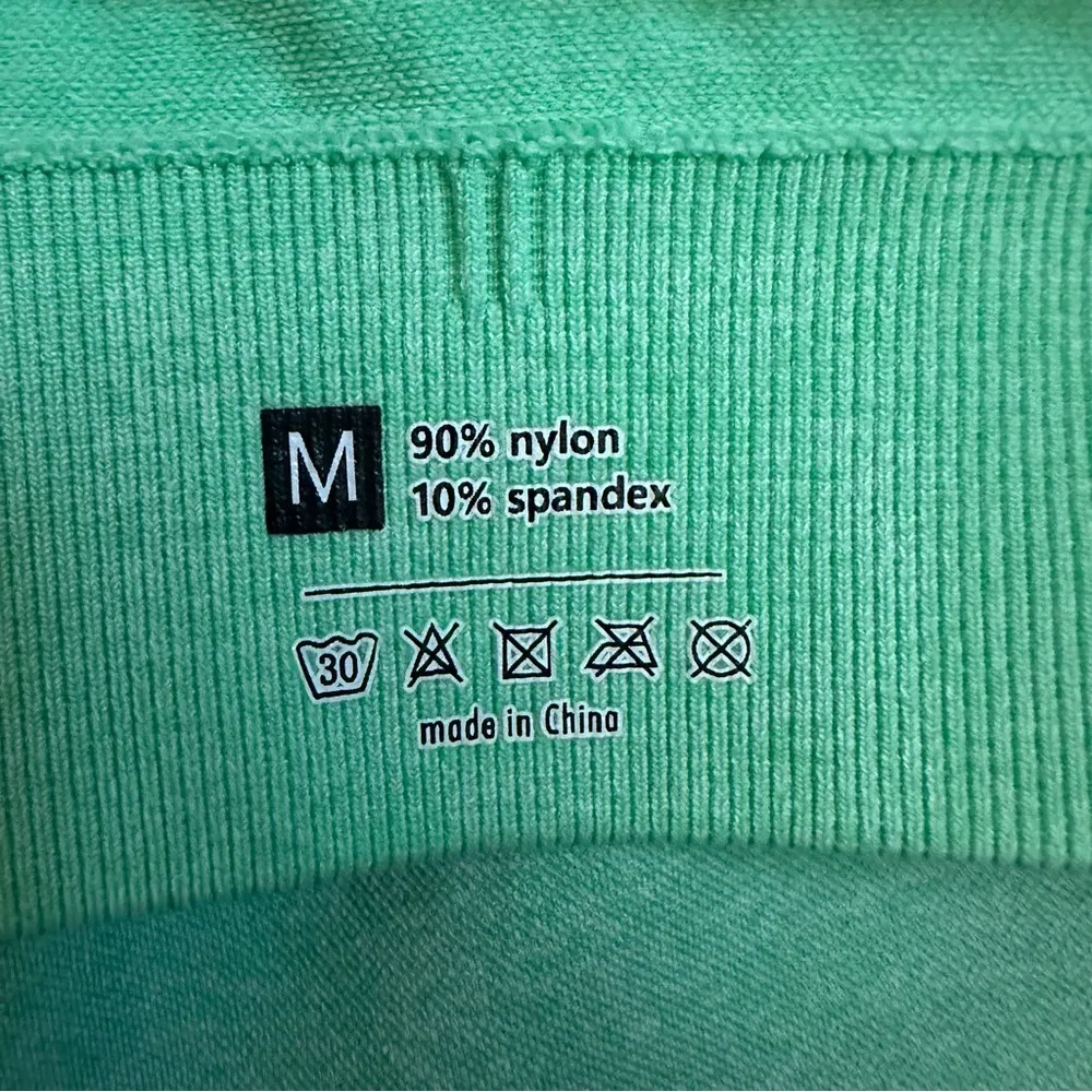 SheIn  Mint Green Seamless Two Piece Shorts & Crop Top Set - Image 13