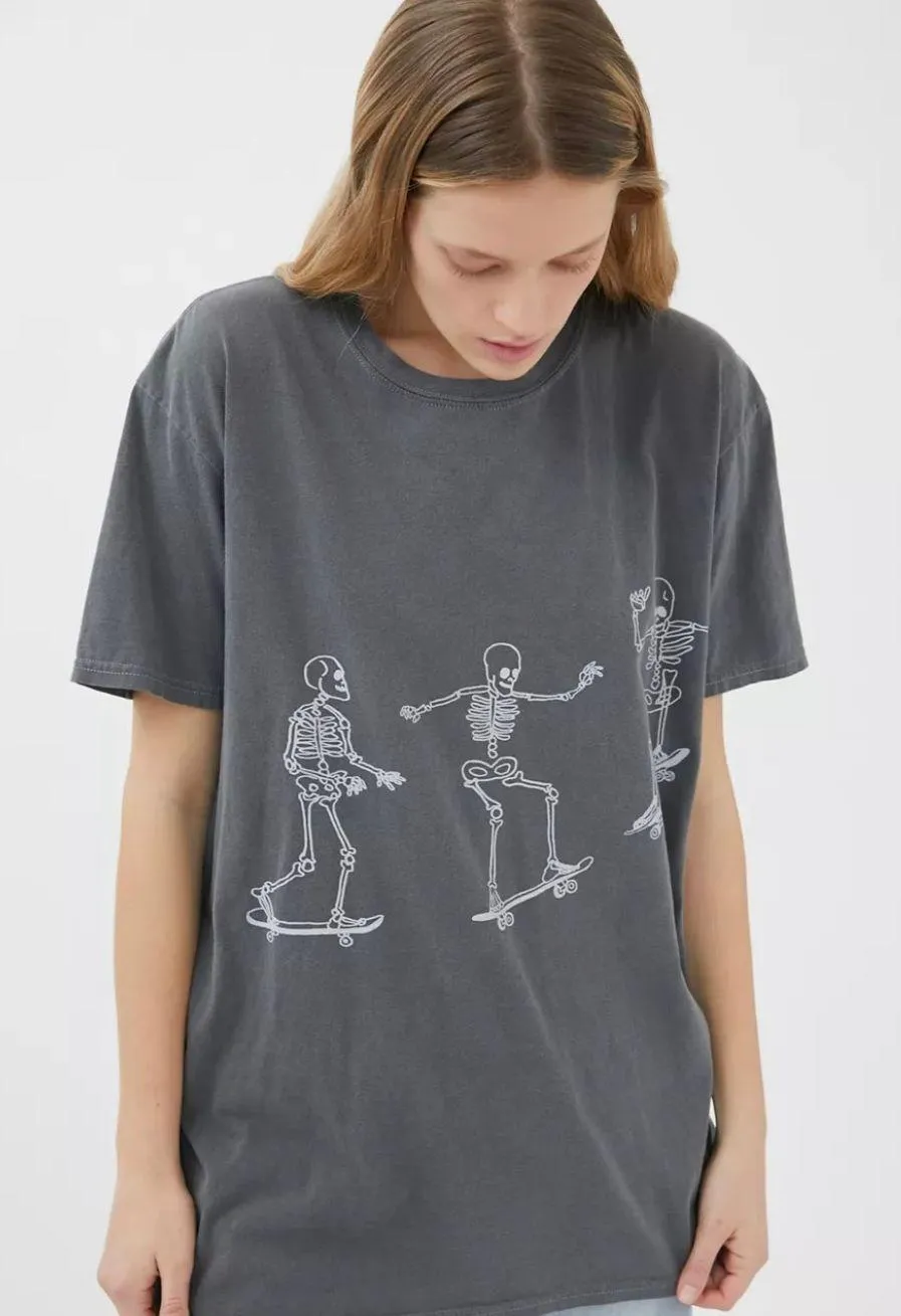 Urban Outfitters skateboarding skeletons tshirt💫 - Image 2
