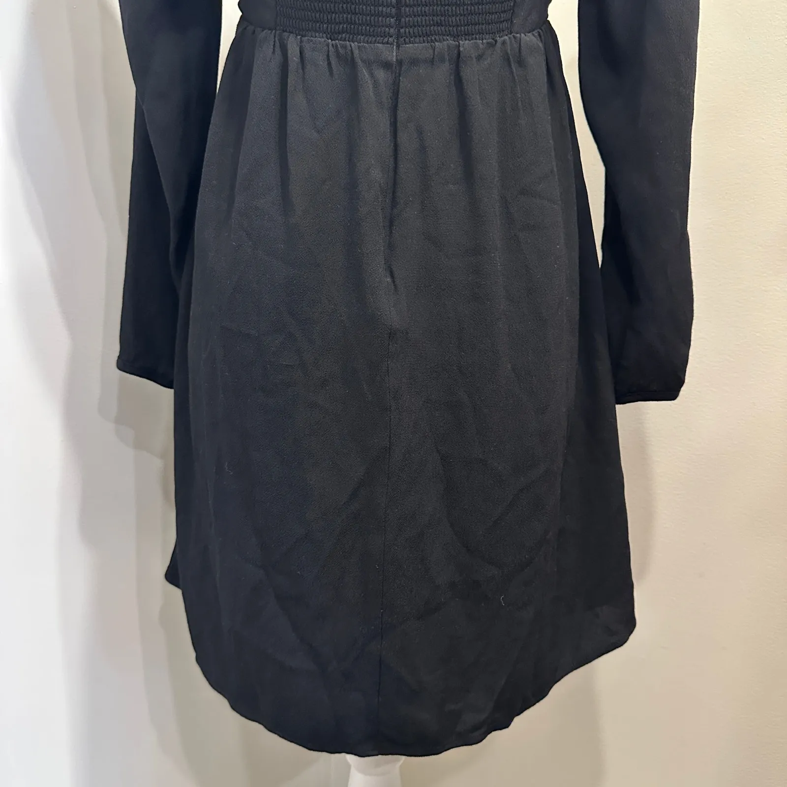 Aritzia Sunday Best Black Halle Puff Sleeve Babydoll Mini Dress Balletcore Witch - Image 10