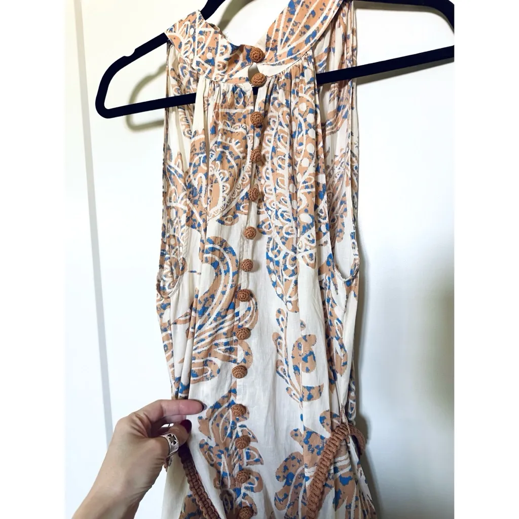 Zara Belted Print Halter Dress - Image 8