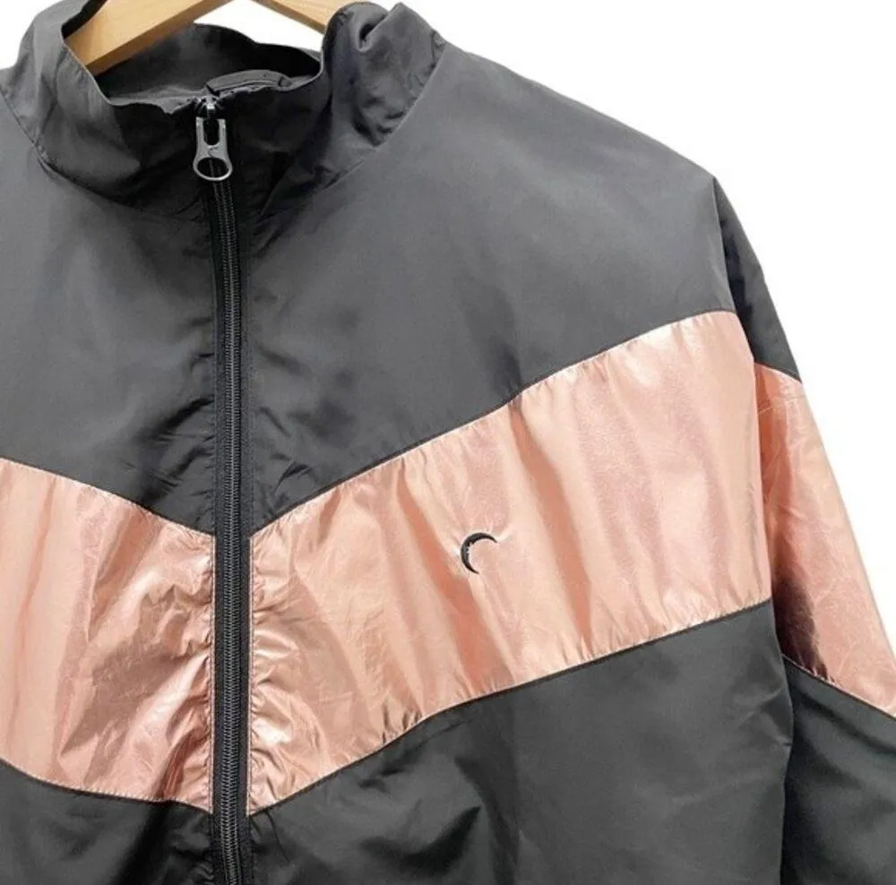 Zyia Active Pink Shine Block Jacket Black Pink Windbreaker Full Zip Women’s XS - Image 6