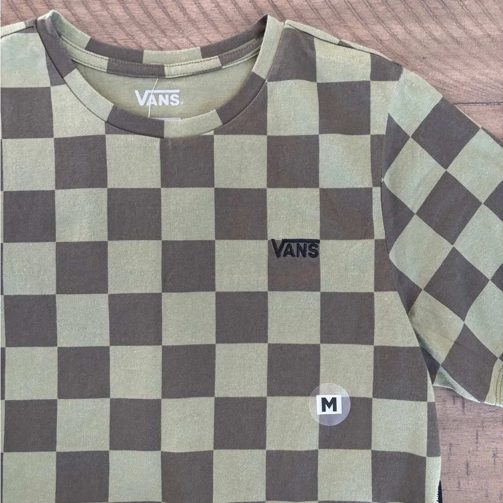 Vans Checkered Green and Brown Shirt - Image 2