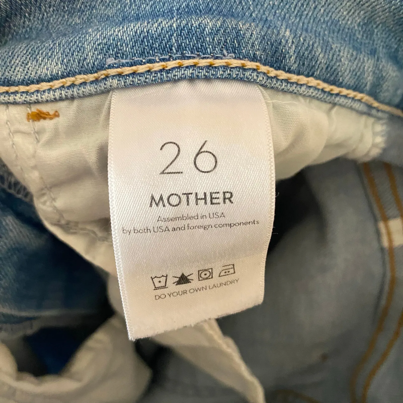 Mother Denim The Hustler Ankle Fray Jeans in High-Life Cropped Women's size 26 - Image 14
