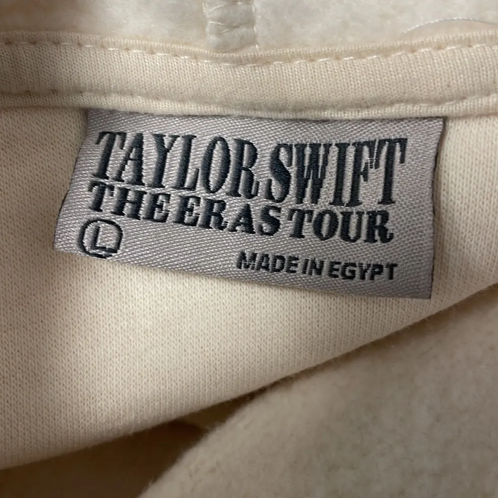 Taylor Swift Eras Tour Hoodie Beige Size Large Swiftie Concert - Image 6