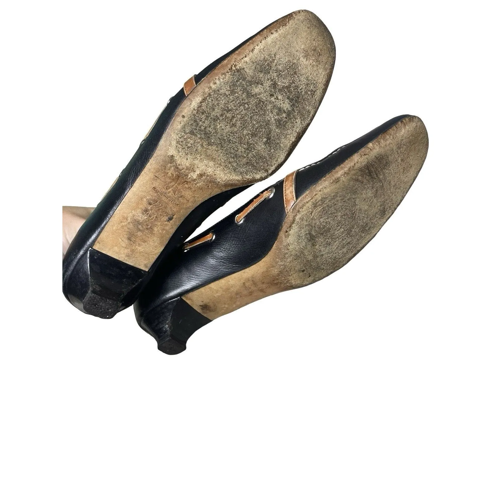 Cole Hann Women Shoes Kitten Heel Fall Autumn Buckle size 7.5 Black - Image 7