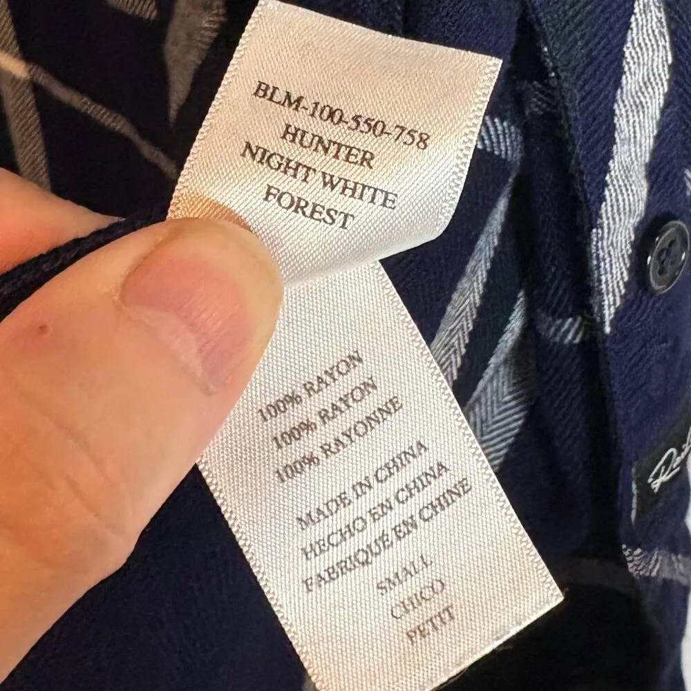 Rails Hunter Night White Forest Plaid Button Shirt - Image 5