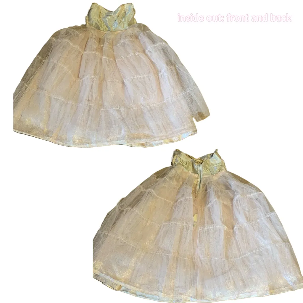 VINTAGE 1960'S PINK AND SILVER BEADED FLORAL PRINT UNION MADE COCKTAIL DRESS (S) - Image 11