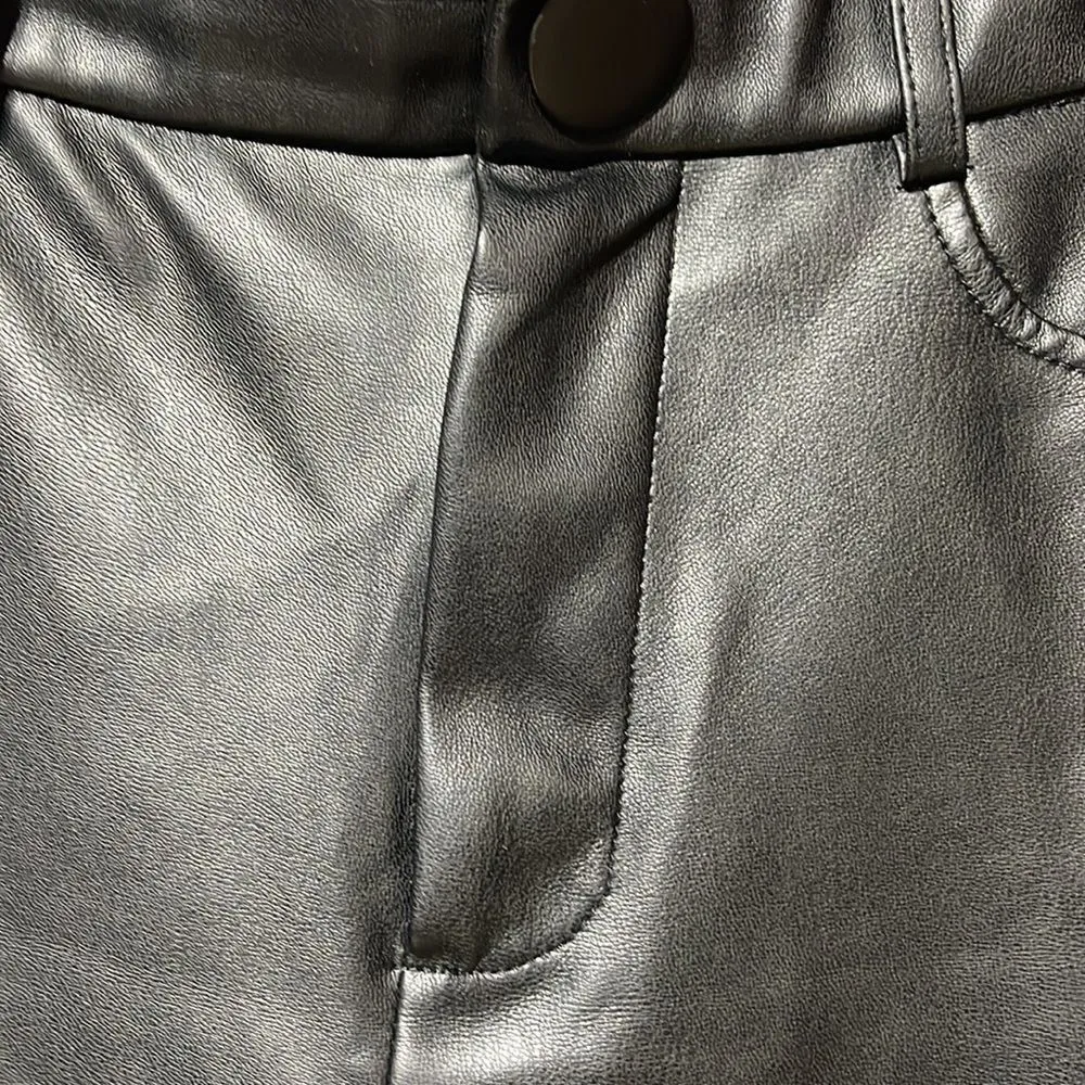 Faux Leather Ankle Zip Legging EUC Size XS - Image 9