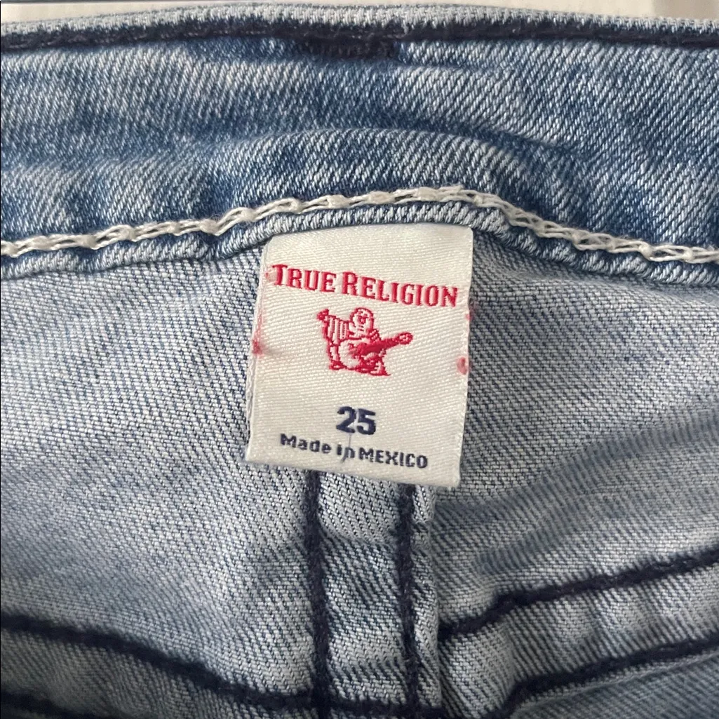 True Religion Women’s Halle Mid Rise Super Skinny Jeans Size 25 - Image 6