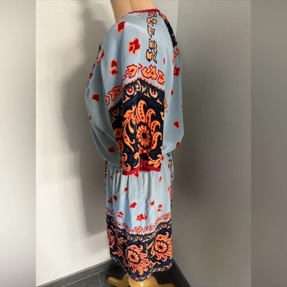 Plenty‎ by Tracy Reese Silk Dress Blue Size M - Image 5