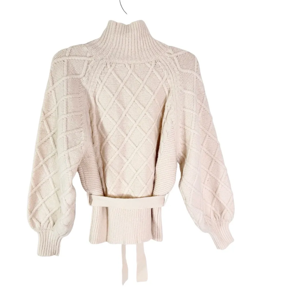 Revolve Tularosa Fern Blouson Cable Sweater in Toast Size XS - Image 5