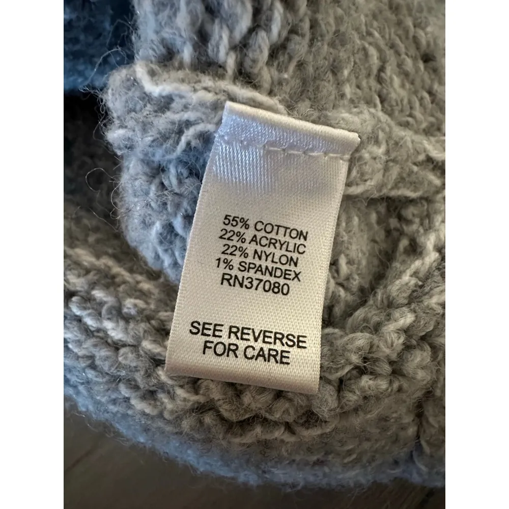 VERSONA Grey Cowl Neck Sweater Women's Size Small - Image 9