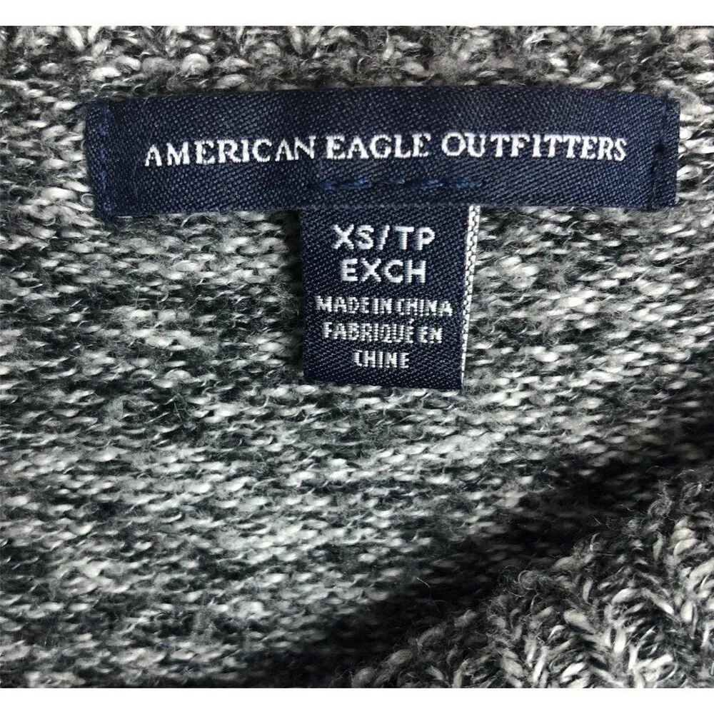 American Eagle Marbled Round Neck Pullover Sweater - Image 4