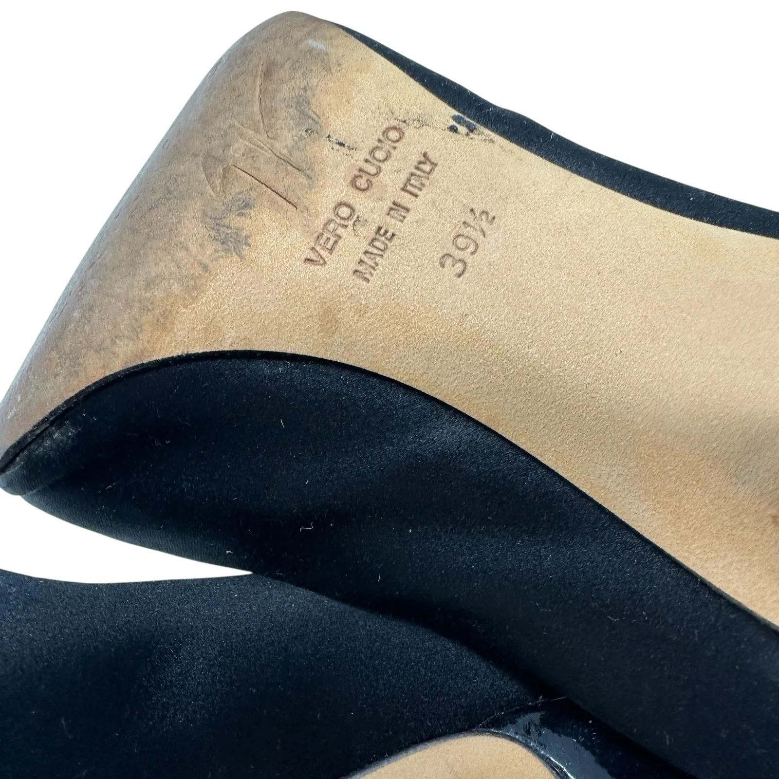 Giuseppe Zanotti High Heels Stiletto Satin Ankle Strap Black Size 39.5 US 9.5 - Image 14