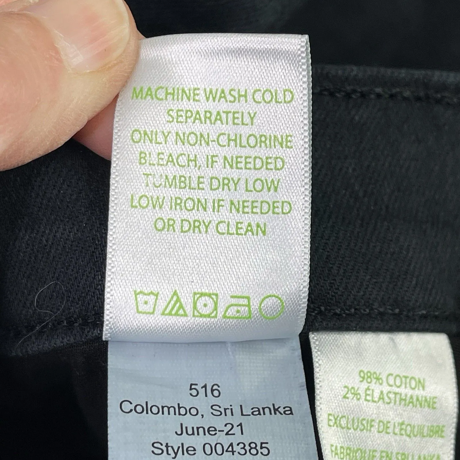 Lilly Pulitzer South Ocean Jeans  Women’s 0 Black Skinny Ankle Mid-Rise 004385 - Image 8