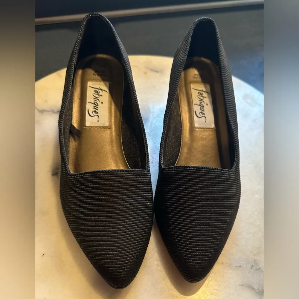 Fabriques Black 2 Inch Heel Vintage Shoe SZ 7 1/2 Good Condition - Image 56