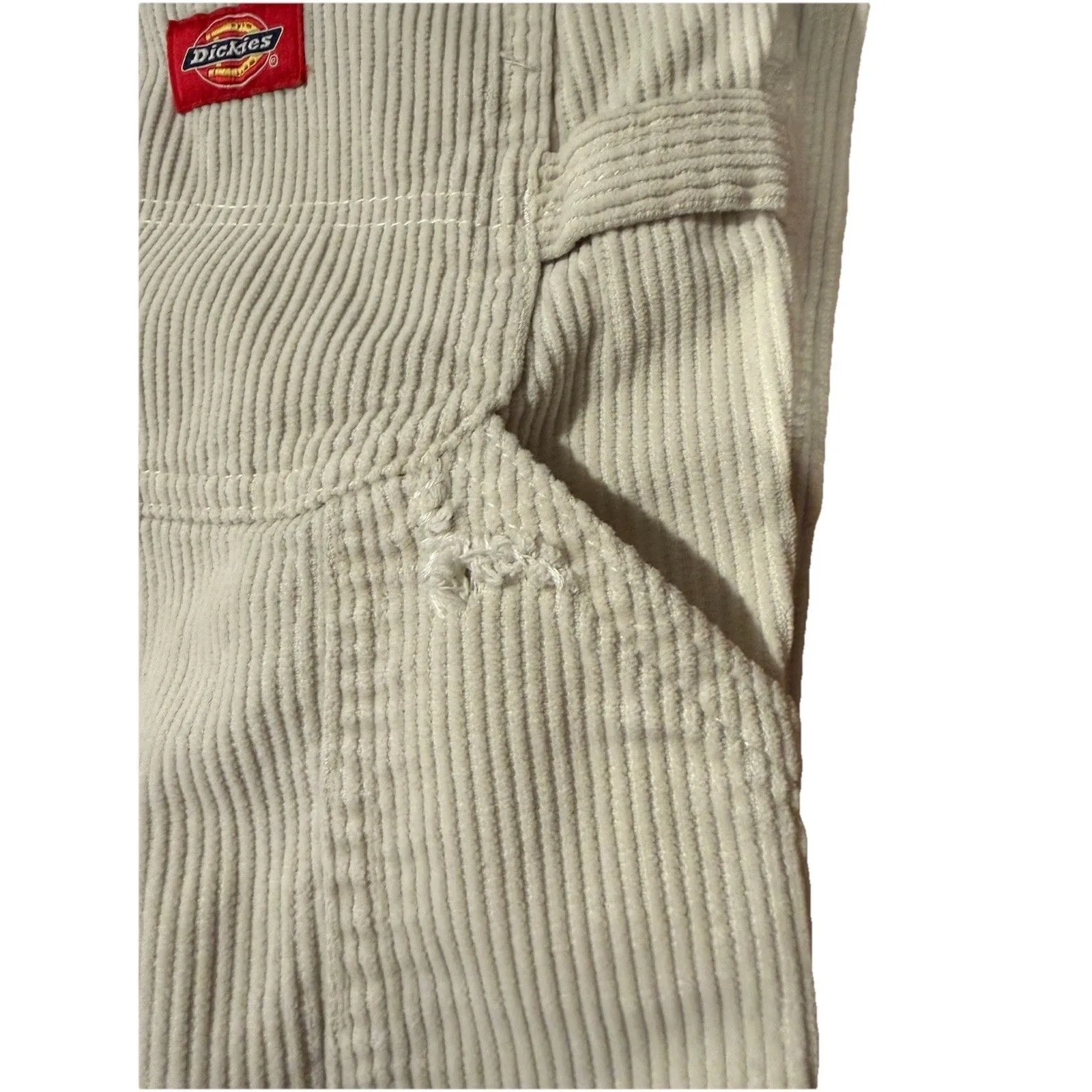 Dickies Carpenter Corduroy 90s Y2k Coastal Grunge Cotton Size 3/26” - Image 8