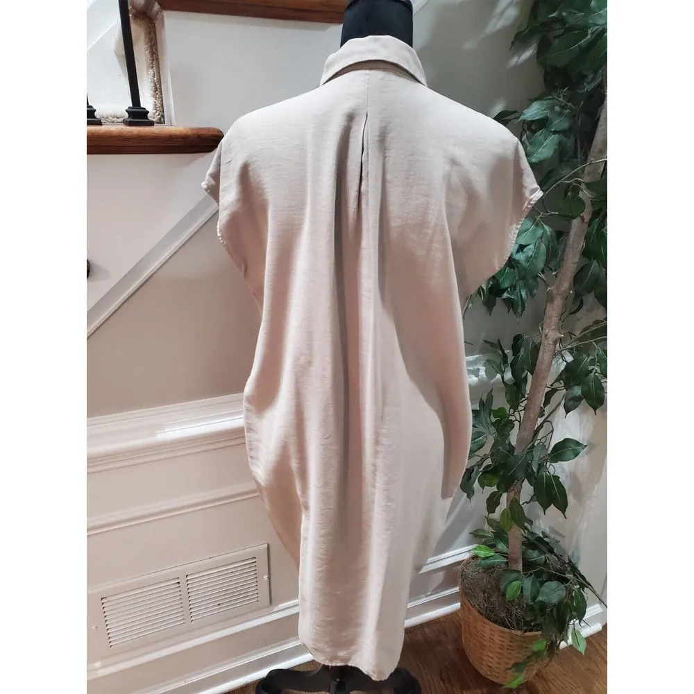 Visionland Indonesia Polyester Collared Sleeveless Knee Length Shirt Dress 2X - Image 7